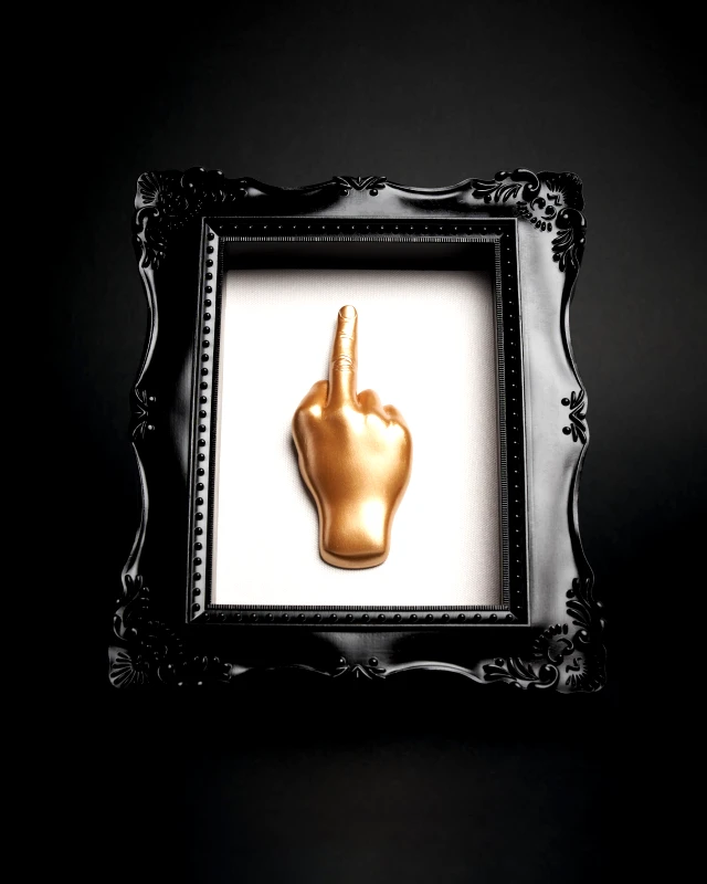 Blogo Διακοσμητική Κορνίζα Finger - Χρυσή