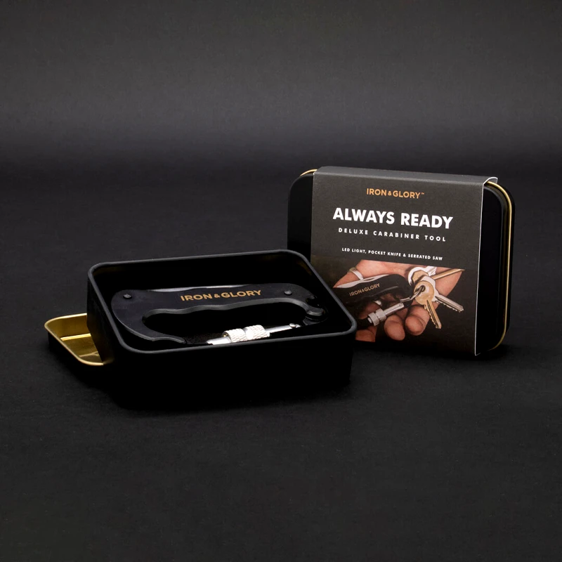 Suck UK Iron & Glory Πολυεργαλείο 4 σε 1 Always Ready Μαύρο