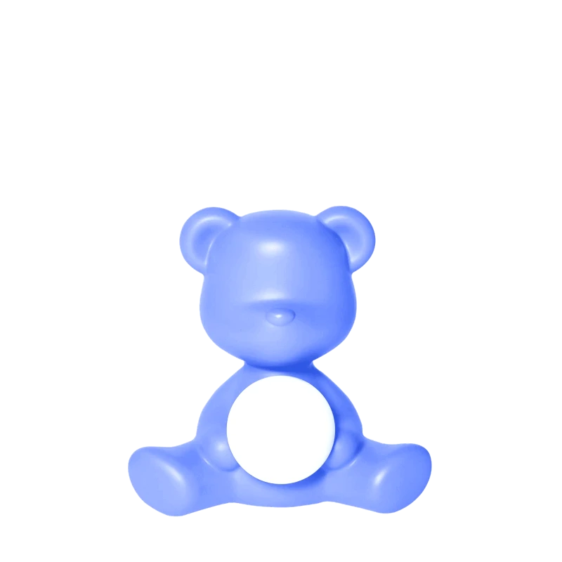QEEBOO Teddy Girl lamp με επαναφορτιζόμενο Led - Ανοιχτό Μπλε