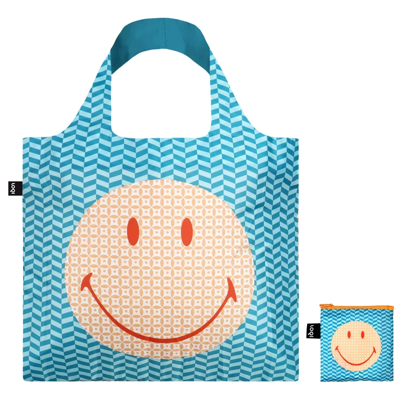 LOQI LOQI Τσάντα Recycled | Geometric Smiley