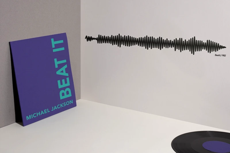 theLine Μεταλλικό Διακοσμητικό Τοίχου The Line Beat It - Μαύρο