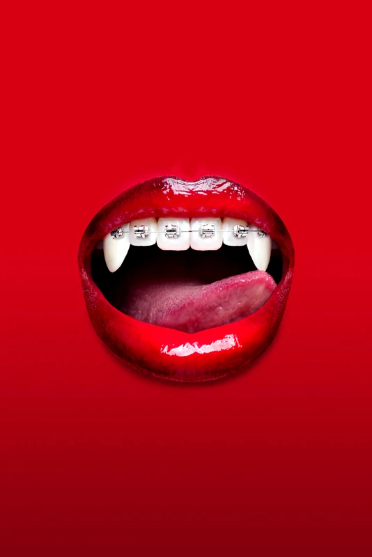 Blue Shaker Αφίσα ARTEM POZDNIAKOV - Vampires braces - 30 x 40 cm