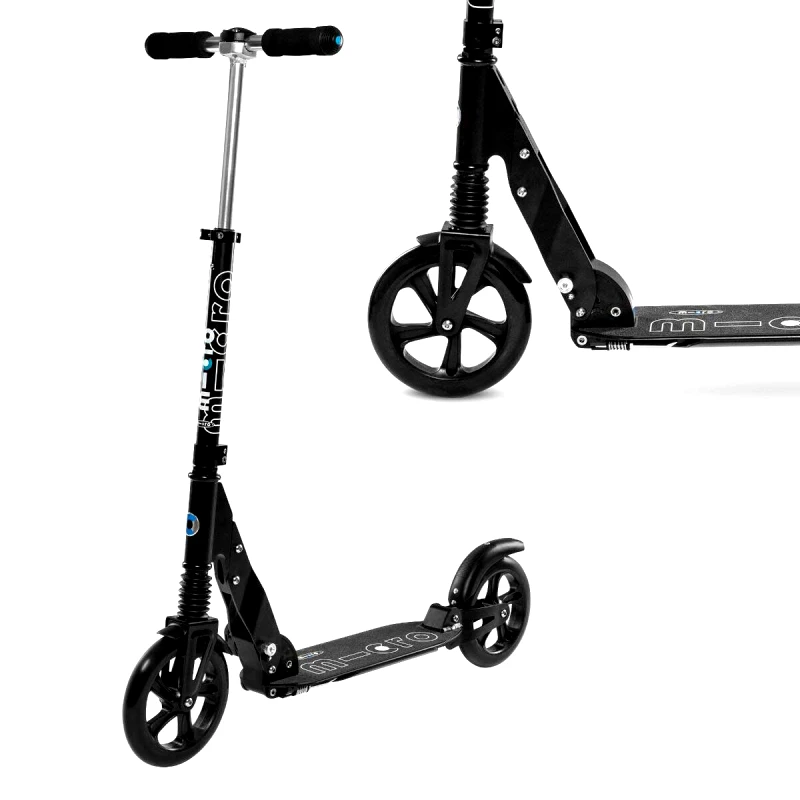micro Micro Suspension Scooter - Μαύρο