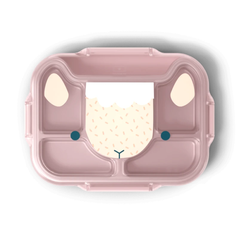 monbento 950ml Δίσκος Φαγητού με Χωρίσματα ΜΒ Wonder - Pink Sheep