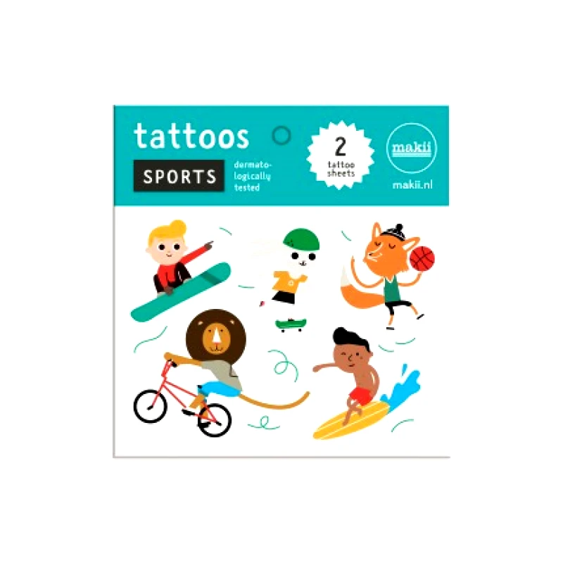 makii Προσωρινά Παιδικά Τατουάζ - Σπορ