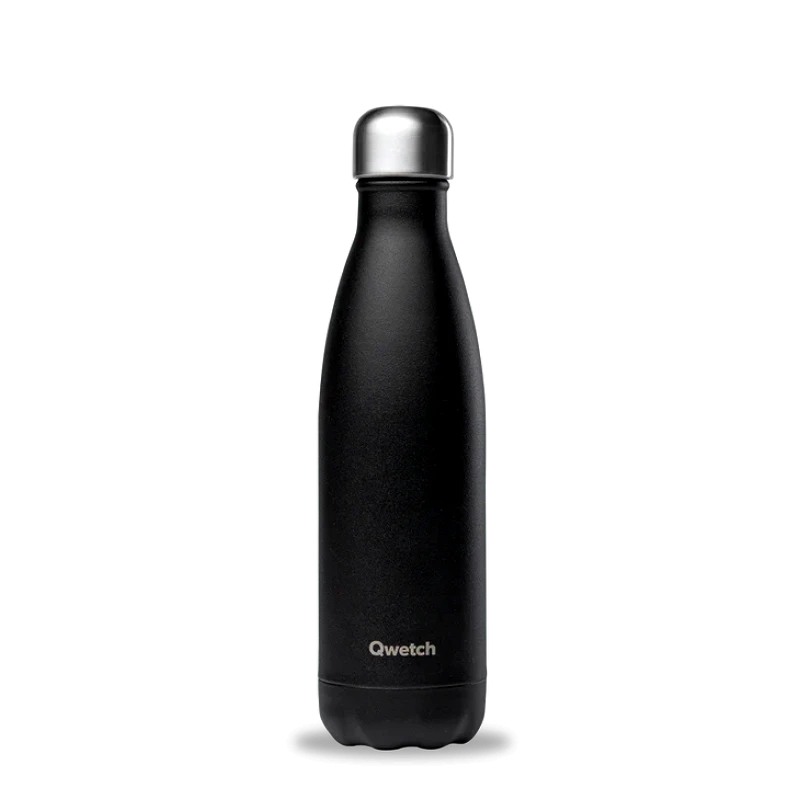 QWETCH Insulated stainless steel bottle - Matt - Black - 0,5L Qwetch
