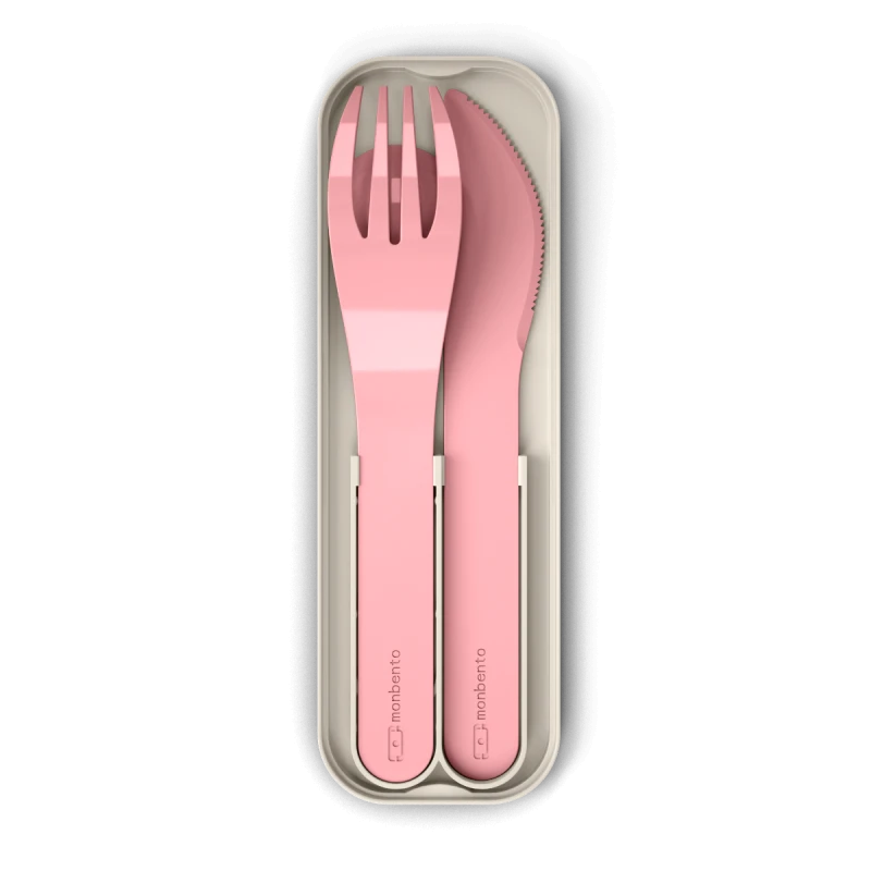 monbento Σετ μαχαιροπήρουνα MB Pocket Color - Pink Blush