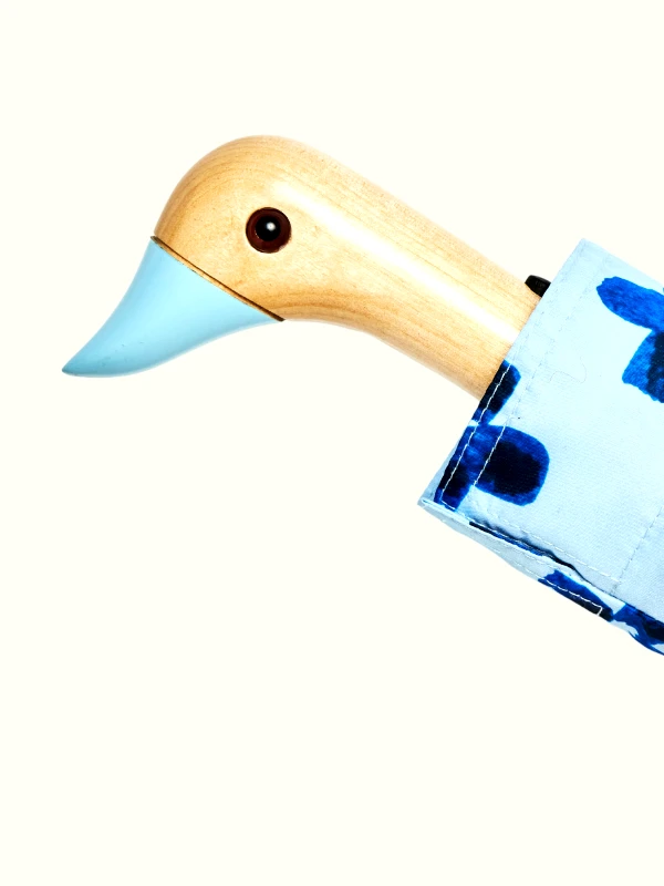 Original Duckhead Ομπρέλα Original Duckhead - Floral Rain, Σπαστή με Χειροποίητο Χερούλι Πάπια