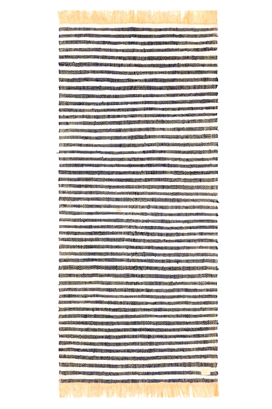 The Nice Fleet Ψάθα παραλίας Nosy white/navy - THE NICE FLEET
