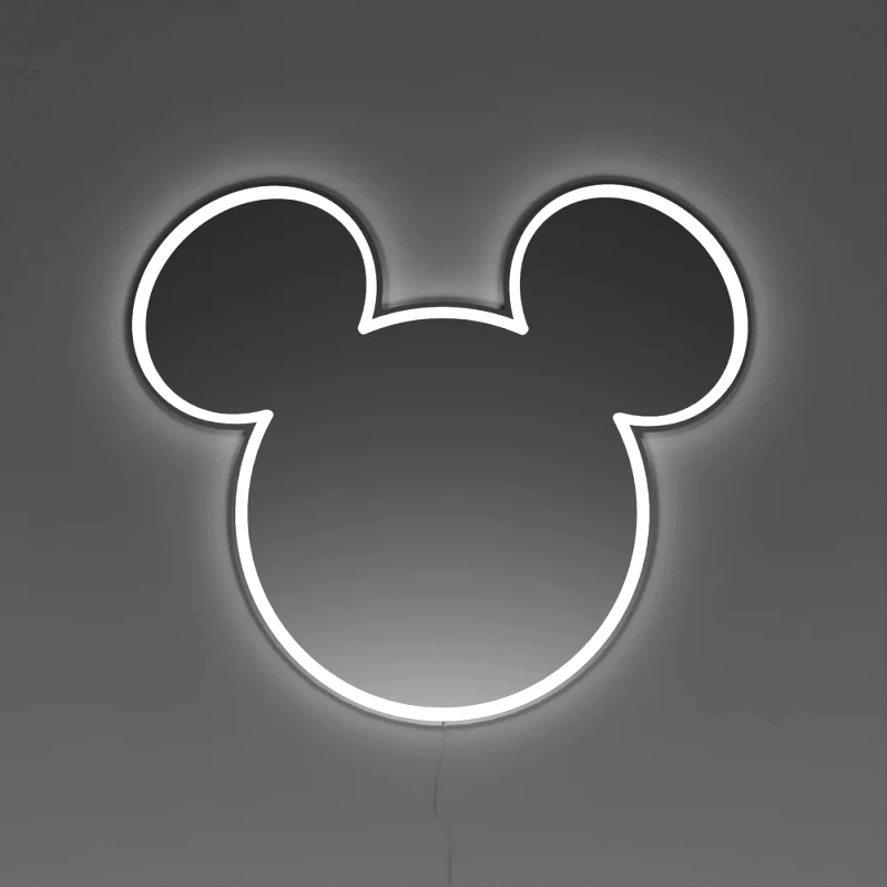 YELLOWPOP Επιτοίχιος Καθρέφτης Neon LED 50 x 44 cm - Disney Mickey