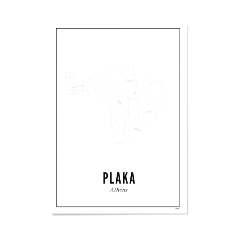 WIJCK. Αφίσα Πλάκα, Αθήνα - A4 (21 x 30cm)