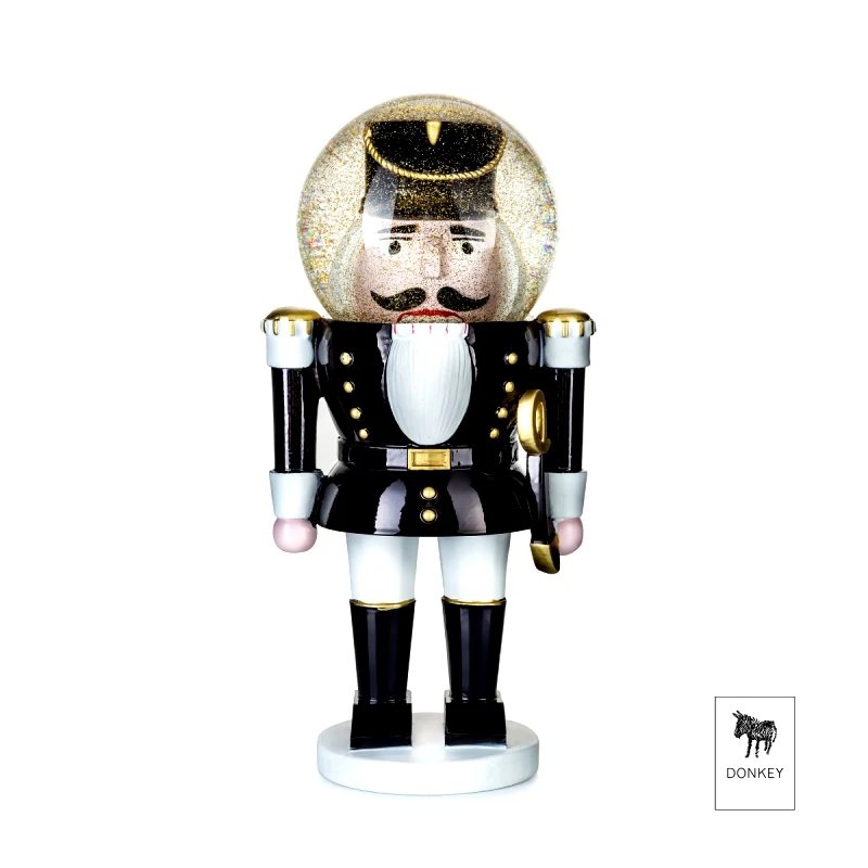 DONKEY Snowglobe Καρυοθραύστης DONKEY, 25 cm - Μαύρο