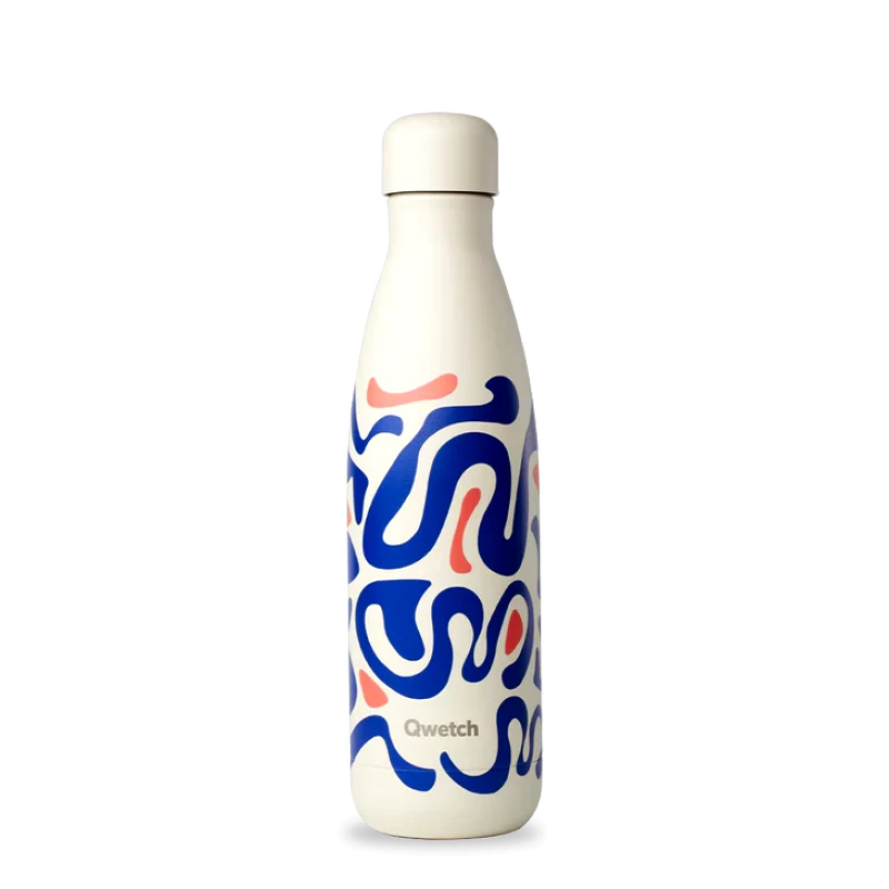 QWETCH Insulated stainless steel bottle - Summer Pop - Wave - 500ml