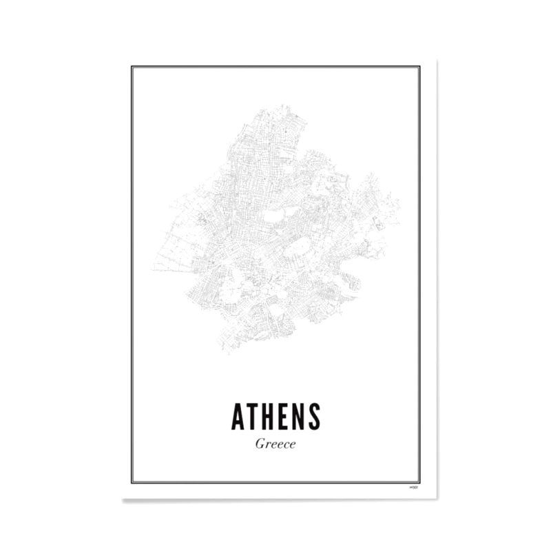 WIJCK. Αφίσα Αθήνα - A3 (30 x 40cm)