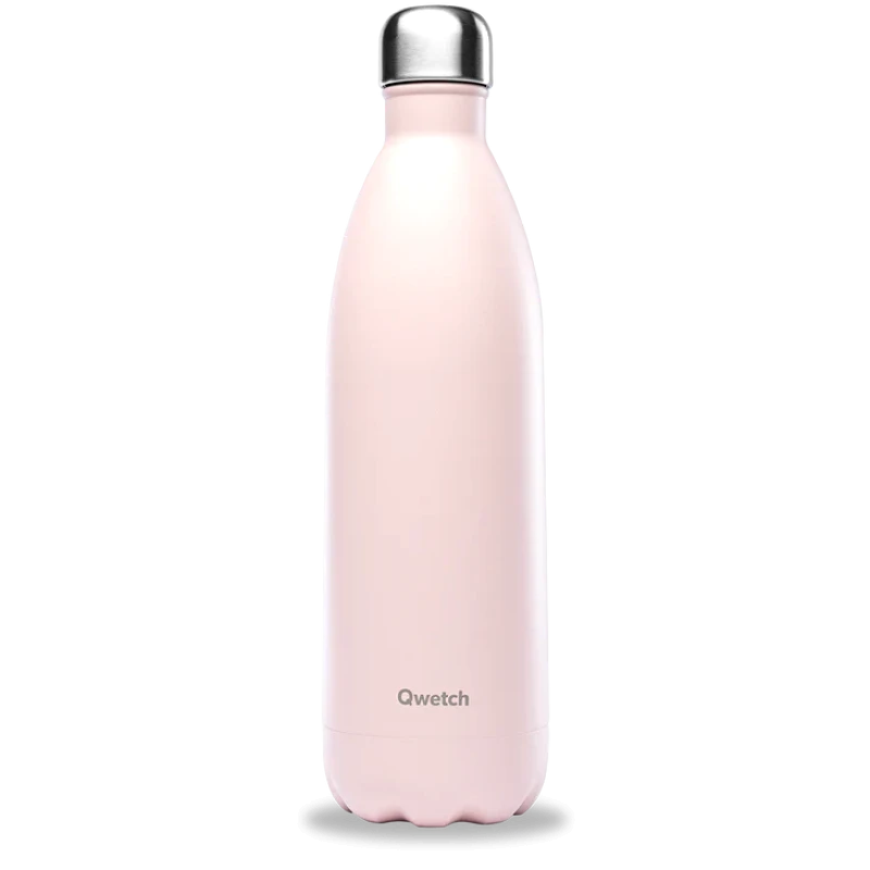 QWETCH Insulated stainless steel bottle - Pastel - Pink - 1L Qwetch