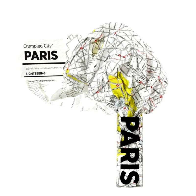 Palomar Χάρτης Crumpled City Map - Παρίσι