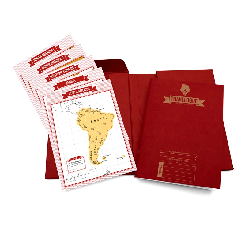 Suck UK Ημερολόγιο Ταξιδιών Travelogue Red Edition