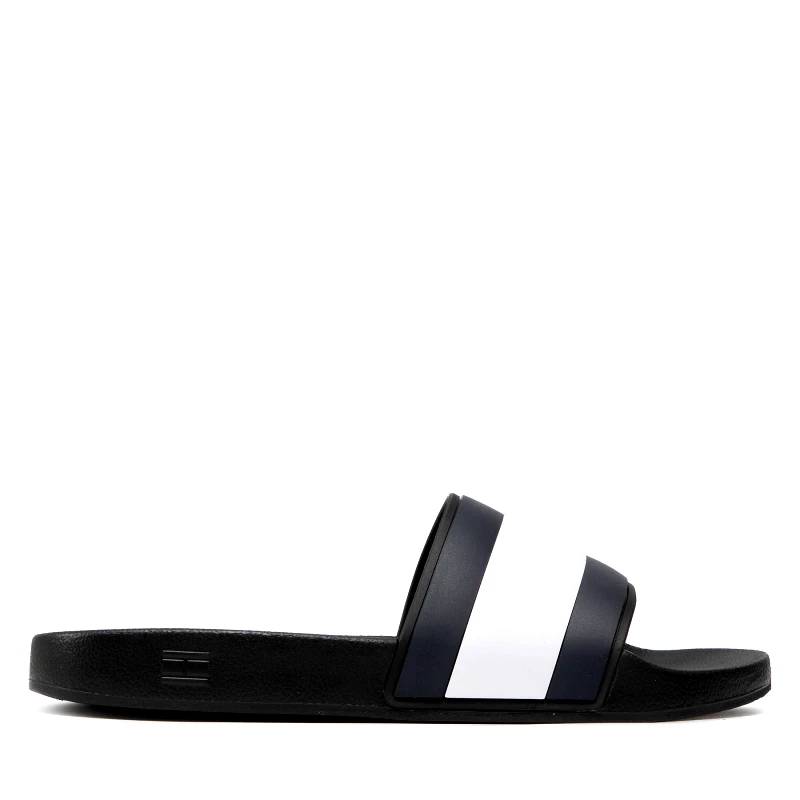 Tommy Hilfiger Παντόφλες Tommy Hilfiger Rubber Th Flag Pool Slide FM0FM04263 Μαύρο
