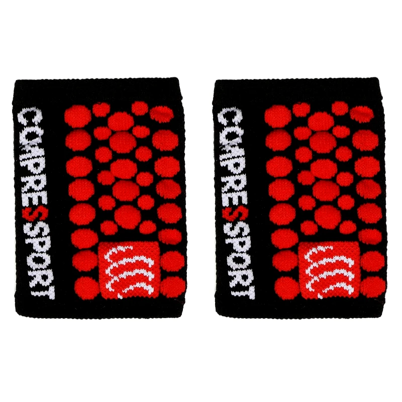 Compressport Σετ Περικάρπια  Compressport Sweatbands 3D.Dots WSTV2 Μαύρο