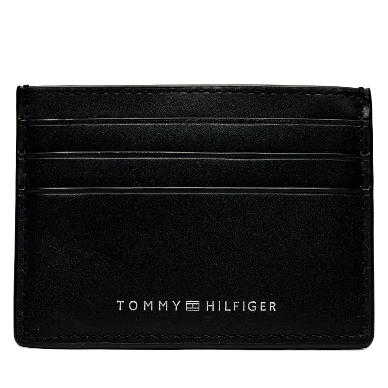 Tommy Hilfiger Θήκη πιστωτικών καρτών Tommy Hilfiger Th Spw Leather Cc Holder AM0AM11845 Μαύρο