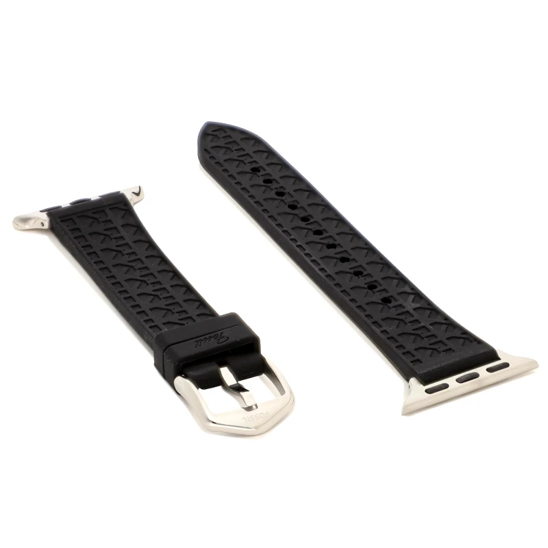 Fossil Ανταλλακτικό λουράκι Apple Watch Fossil S380018 Μαύρο