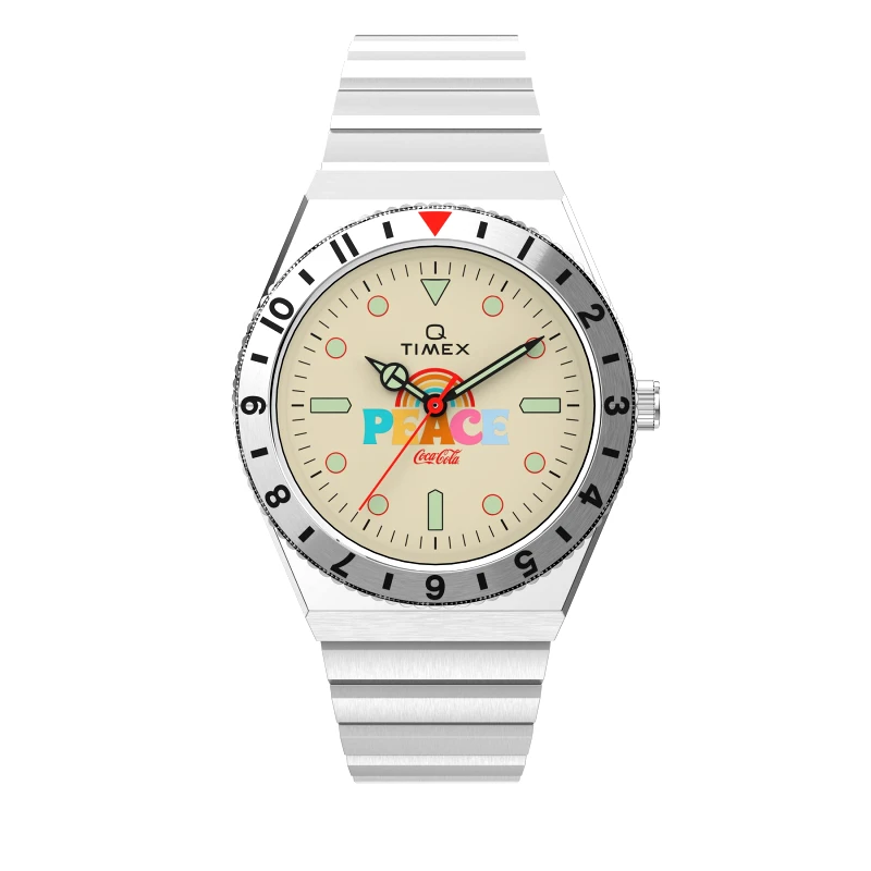 Timex Ρολόι Timex Lab Archive 1971 Unity Collection TW2V25800 Ασημί
