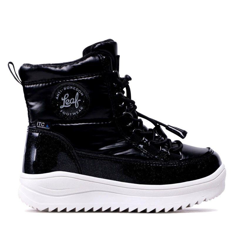 Leaf Μπότες Χιονιού Leaf Nickby LNICK201K Μαύρο