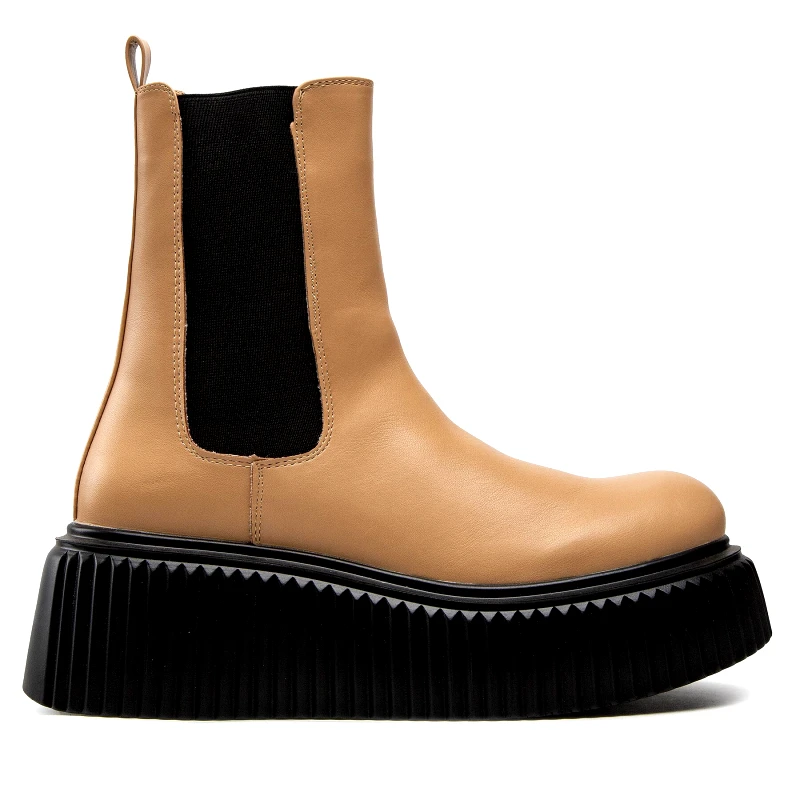 DeeZee Μποτάκια με λάστιχο DeeZee ZAL85311-1A Καφέ