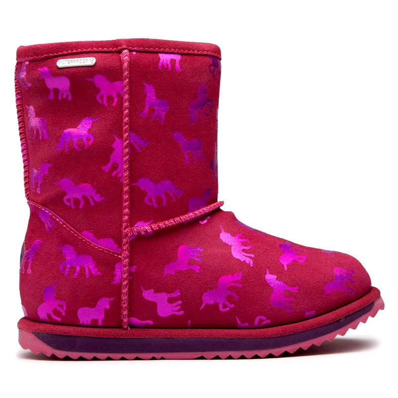 EMU Australia Μπότες Χιονιού EMU Australia Rainbow Unicorn Brumby K12373 Ροζ