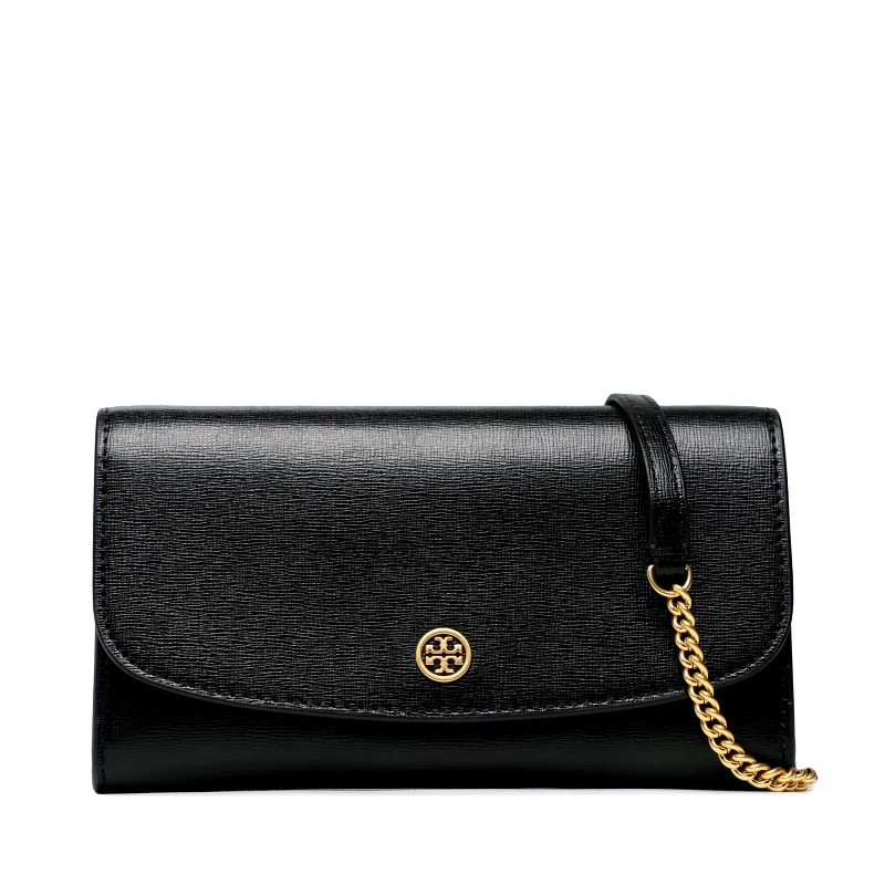 Tory Burch Τσάντα Tory Burch Robinson Chain Wallet 137152 Μαύρο