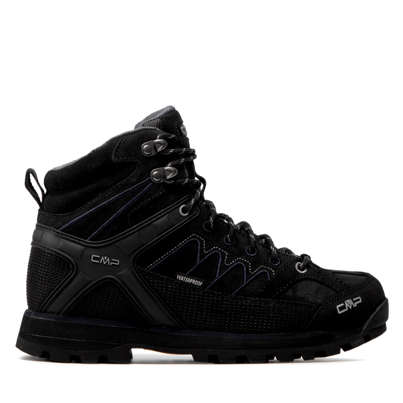 CMP Παπούτσια πεζοπορίας CMP Moon Mid Trekking Shoe Wp 31Q4797 Μαύρο