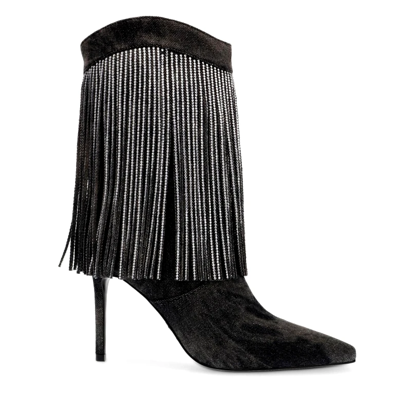 Steve Madden Καουμπόικες Μπότες & Μποτάκια Steve Madden Delray Bootie SM11002946-04004-024 Μαύρο