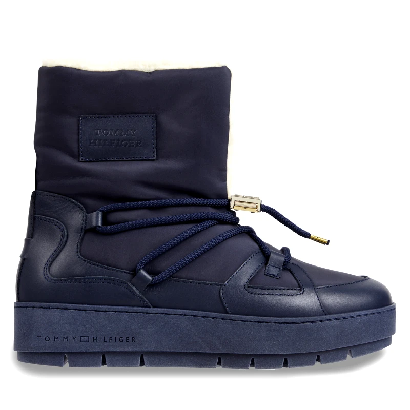 Μπότες Χιονιού Tommy Hilfiger Tommy Essential Snowboot FW0FW07504 Μπλε φωτογραφία