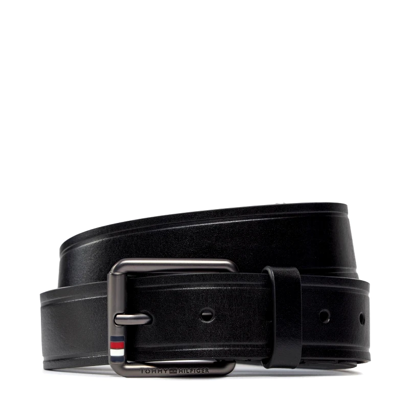 Tommy Hilfiger Ζώνη Ανδρική Tommy Hilfiger Casual 3.5 AM0AM12066 Μαύρο