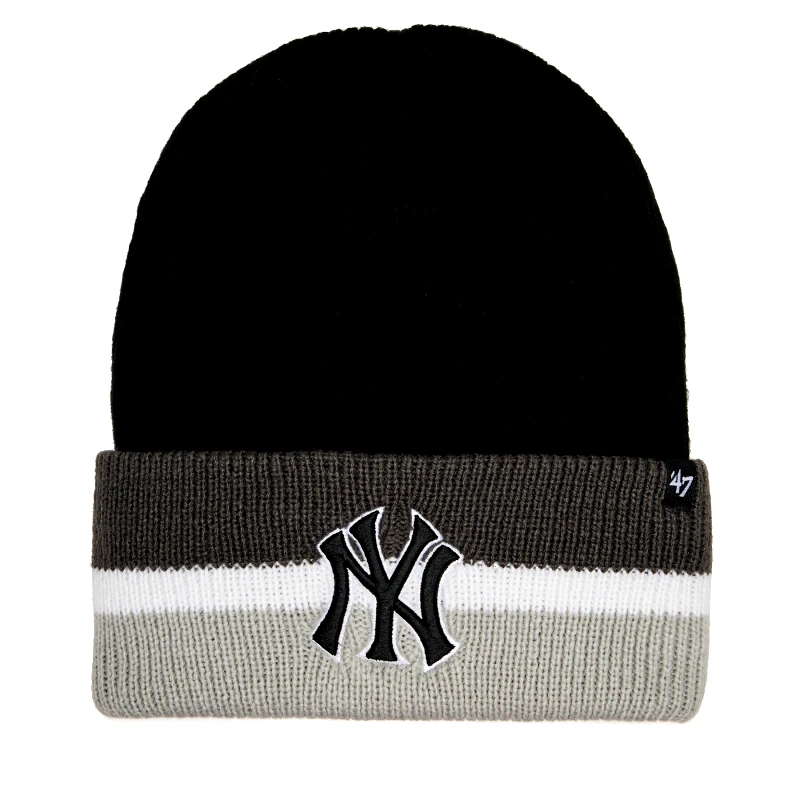 47 Brand Σκούφος 47 Brand MLB New York Yankees Split Cuff 47 B-SPLCC17ACE-BK Μαύρο