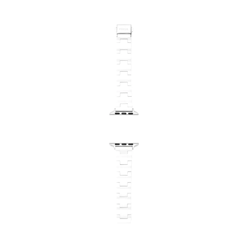 Fossil Ανταλλακτικό λουράκι Apple Watch Fossil S380005 Ασημί