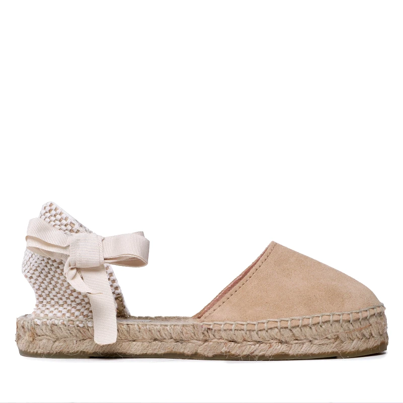 Manebi Εσπαντρίγιες Manebi Suede Flat Valenciana Espadrilles K 1.1 P0 Μπεζ