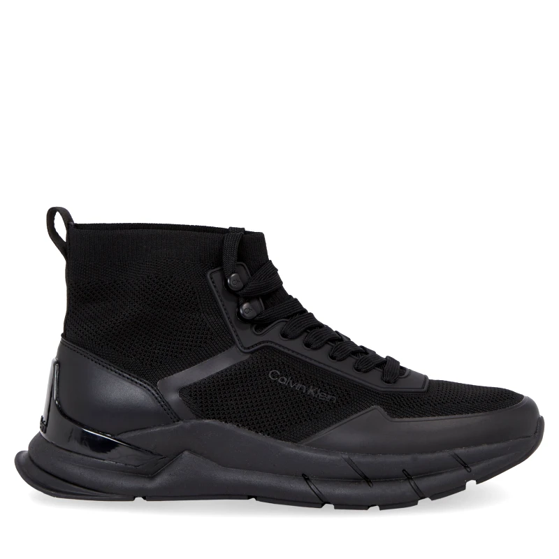 Αθλητικά Calvin Klein High Top Lace Up Knit HM0HM01267 Μαύρο φωτογραφία