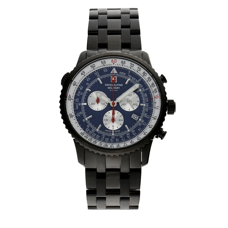 Swiss Alpine Military Ρολόι Swiss Alpine Military 7078.9175 Μαύρο