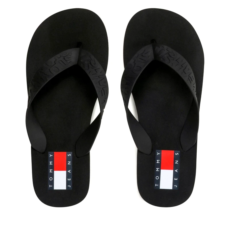 Tommy Jeans Σαγιονάρες Tommy Jeans Tjw Flag Eva Beach Sandal EN0EN02194 Μαύρο