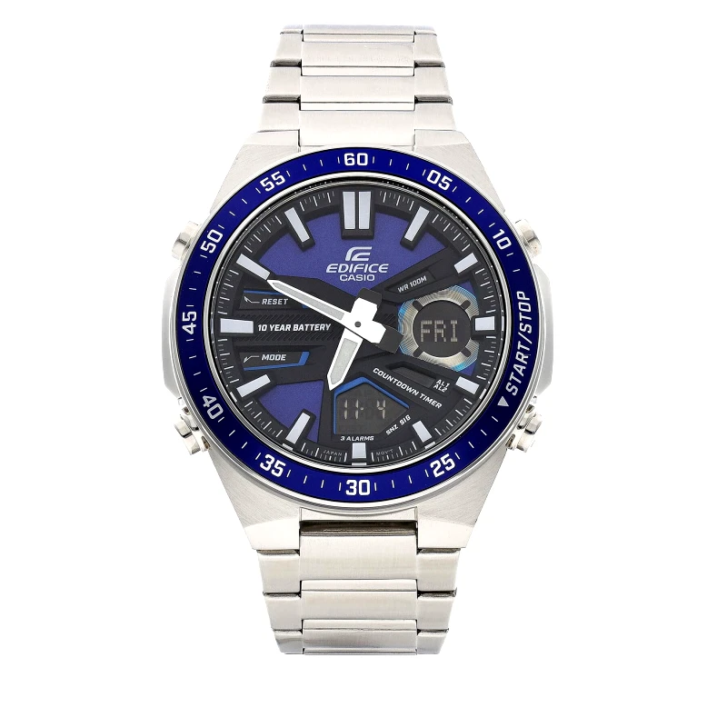 Casio Ρολόι Casio Edifice EFV-C110D-2AVEF Ασημί