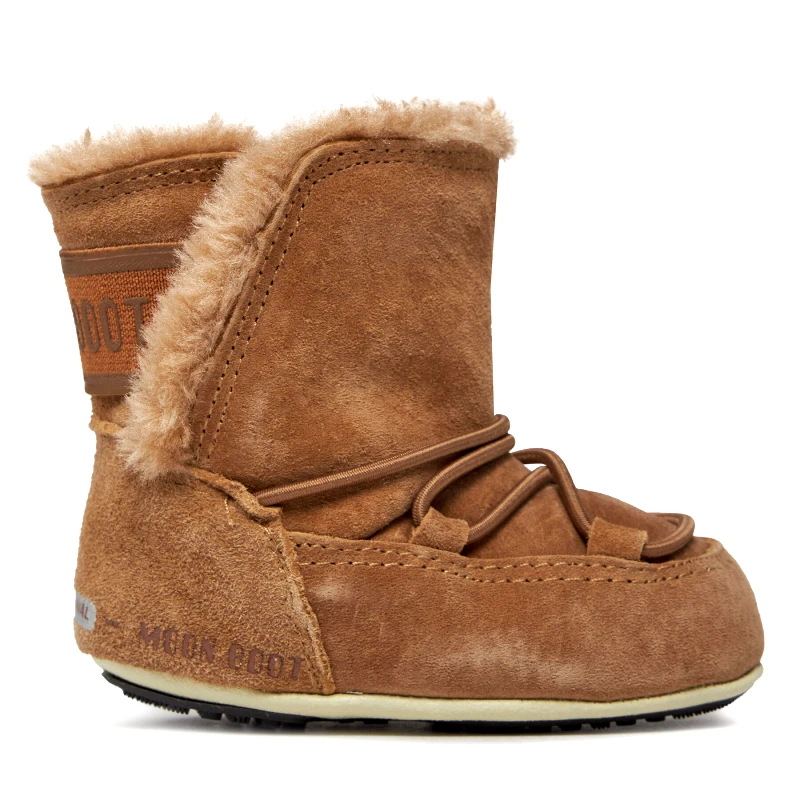 Moon Boot Μπότες Χιονιού Moon Boot Crib Suede 34010300001 Καφέ