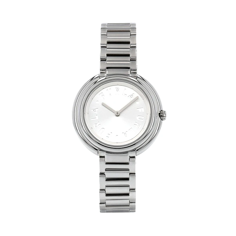 Furla Ρολόι Furla Icon Shape WW00035-MT0000-AR000-1-003-20-CN-W Ασημί