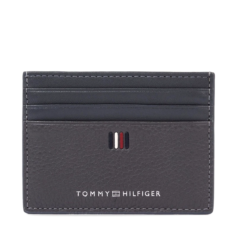 Tommy Hilfiger Θήκη πιστωτικών καρτών Tommy Hilfiger Th Central Cc Holder AM0AM11858 Γκρι