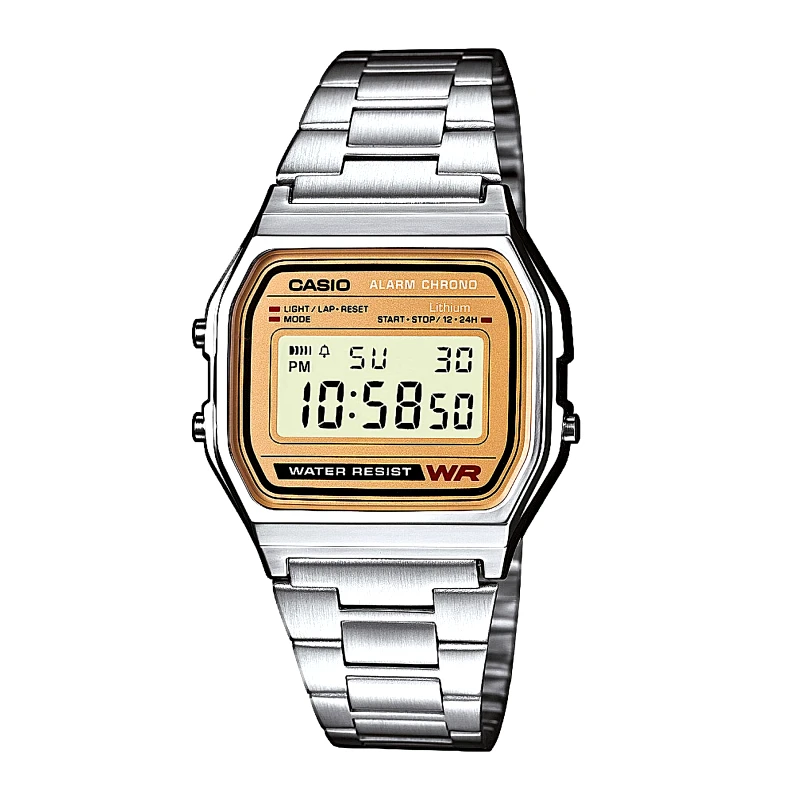 Ρολόι Casio Vintage A158WEA-9EF Ασημί φωτογραφία