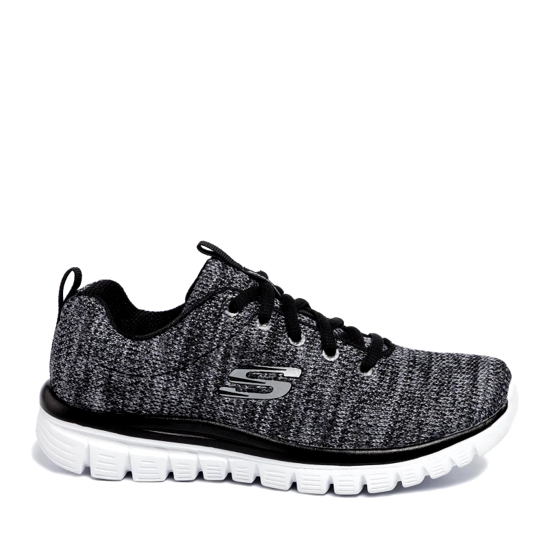 Skechers Αθλητικά Skechers Twisted Fortune 12614/BKW Γκρι