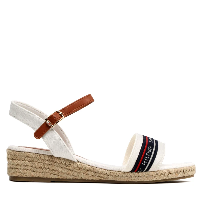 Tommy Hilfiger Εσπαντρίγιες Tommy Hilfiger Rope Wedge T3A7-32777-0048X100 S Λευκό
