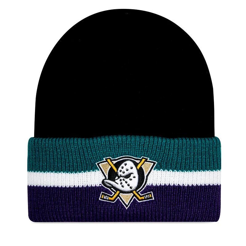 47 Brand Σκούφος 47 Brand NHL Anaheim Ducks Split Cuff 47 H-SPLCC25ACE-BK Μαύρο