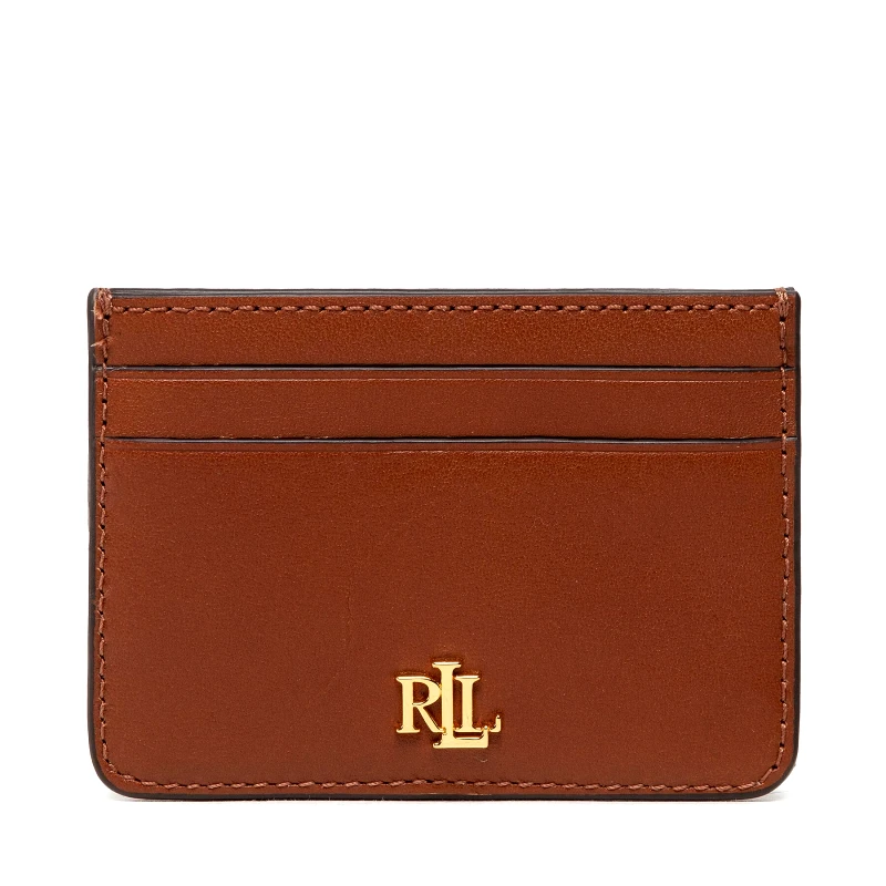 LAUREN RALPH LAUREN Θήκη πιστωτικών καρτών Lauren Ralph Lauren Slim Card 432876732002 Καφέ