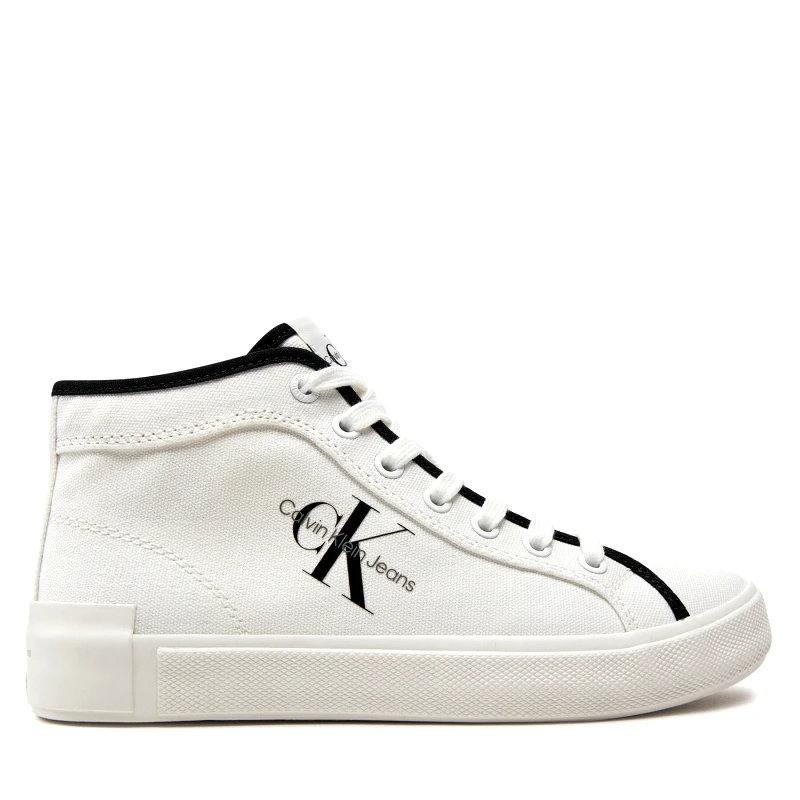Calvin Klein Jeans Αθλητικά Calvin Klein Jeans Skater Vulcanized High Cs Ml Mr YW0YW01454 Λευκό